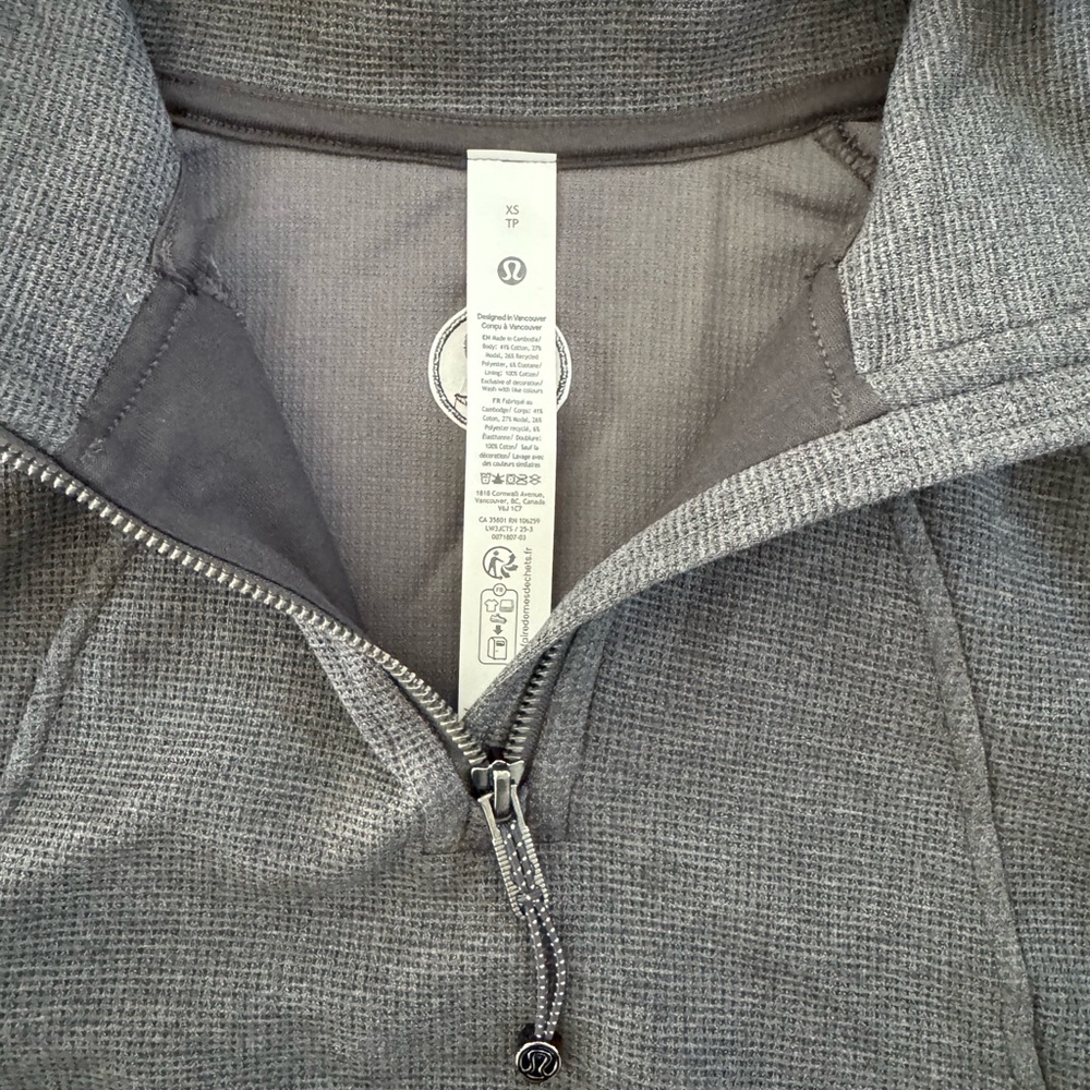 Brand new with tag Lululemon scuba half zip funnel neck cropped waffle size XS - Picture 9 of 10